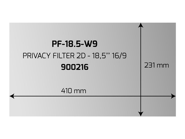 PORT DESIGNS PRIVACY FILTER 2D 18.5p