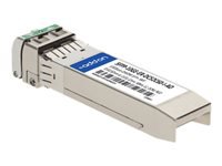 AddOn - SFP+ transceiver module (equivalent to: Juniper Networks SFPP-10GE-ER-DC52C60-I) - 10 GigE - 10GBase-DWDM - LC single-mode - up to 24.9 miles - 1532.82-1531.12 nm - TAA Compliant - for Juniper Networks 5G Universal Routing Platform; ACX Series Universal Metro Router ACX5448
