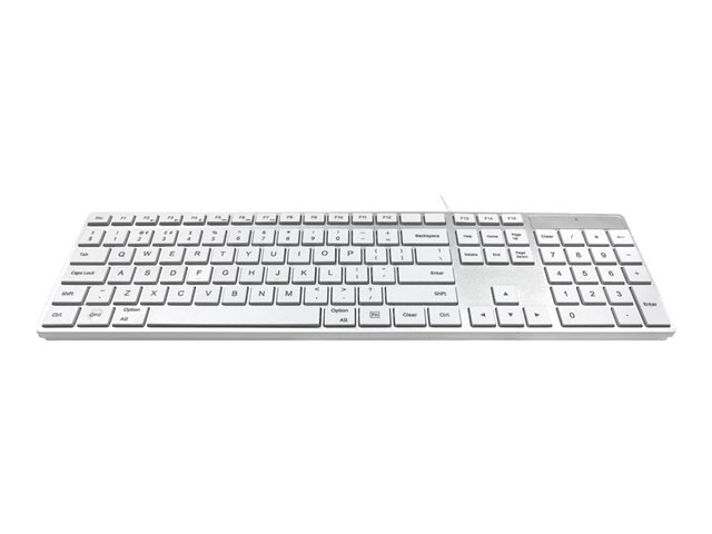 Ceratech Accuratus 301 Keyboard Uk White Silver Input Device