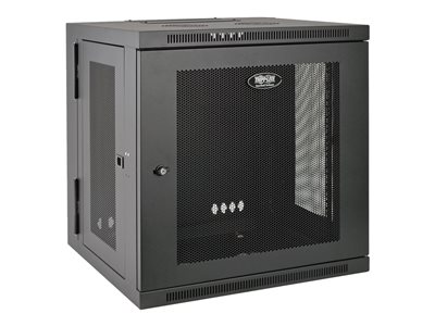Tripp Lite 10U Wall Mount Rack Enclosure Server Cabinet Hinged w/ Door & Sides