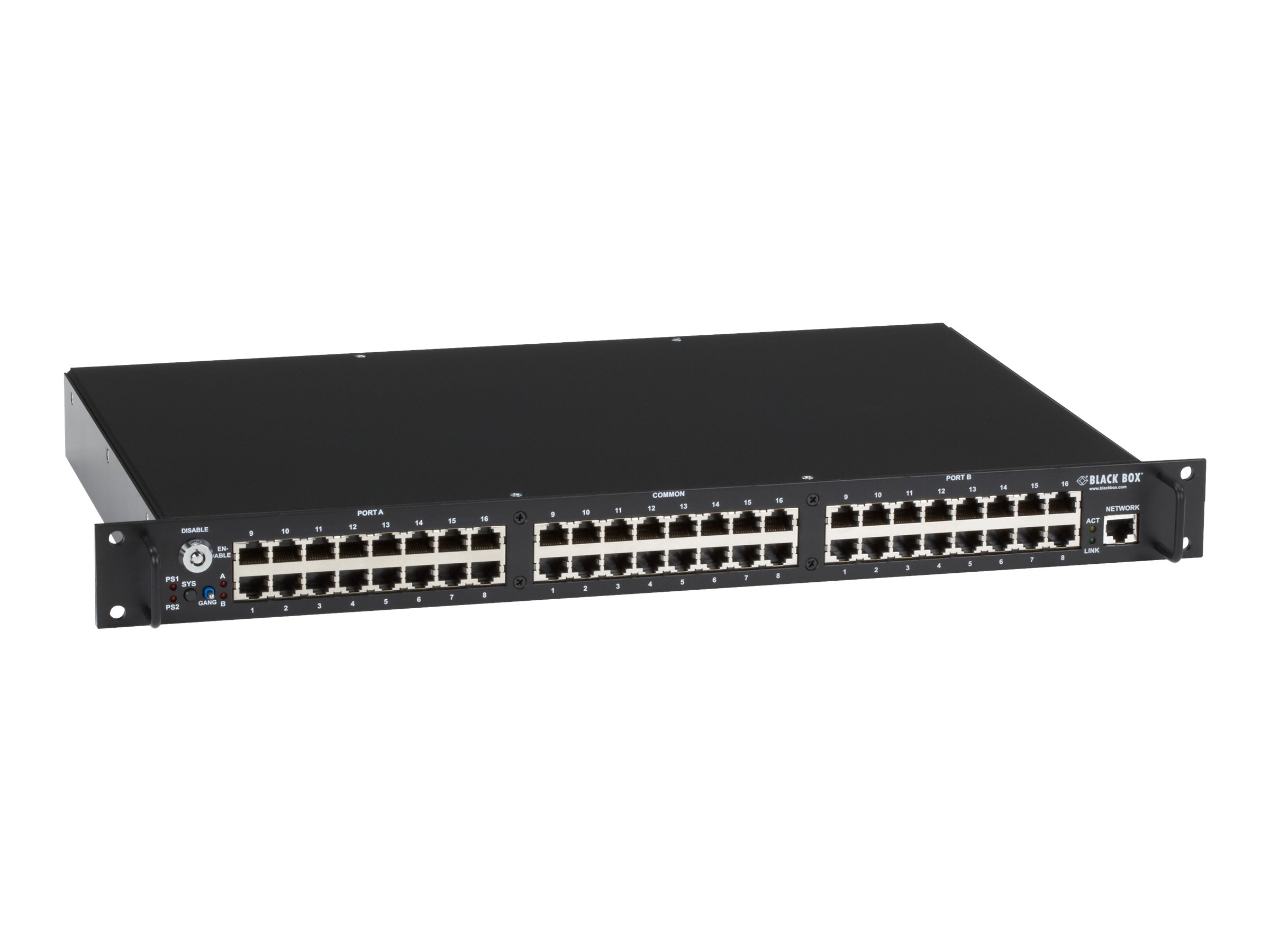 Black Box Pro Switching System NBS A/B (Pins 1/2 & 3/6) 16-Port