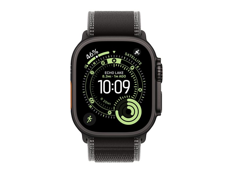 Apple Watch Ultra 3 GPS + Cellular 49 mm Titane Noir Boucle Trail Noir/Charbon M/L