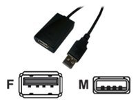 LogiLink USB 2.0 USB forlængerkabel 5m Sort