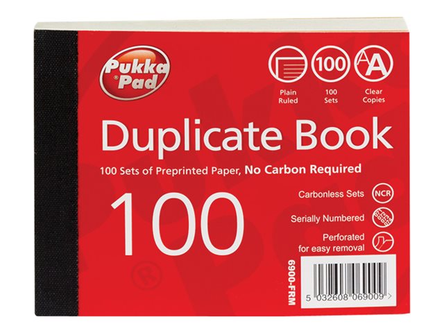 Pukka Pad Duplicating Book 100 Sheets 105 X 130 Mm Duplicate