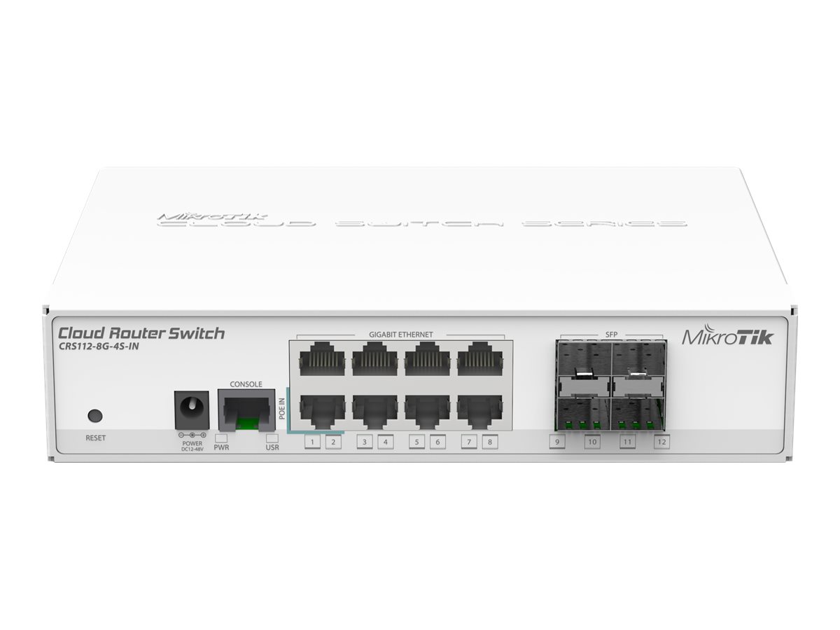 MikroTik Cloud Router Switch CRS112-8G-4S-IN Switch Gigabit  PoE
