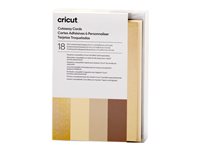 Cricut Neutrals Sampler Skær væk-kortsæt Grå Hvid Holographic gold Kakifarvet Fløde