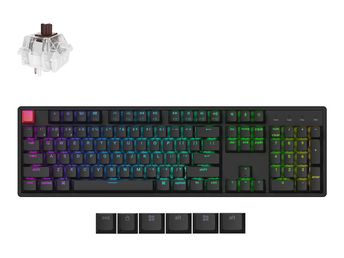 Keychron K10 Version 2 keyboard QMK mechanical 100% full size Input Product shot Front 79800
