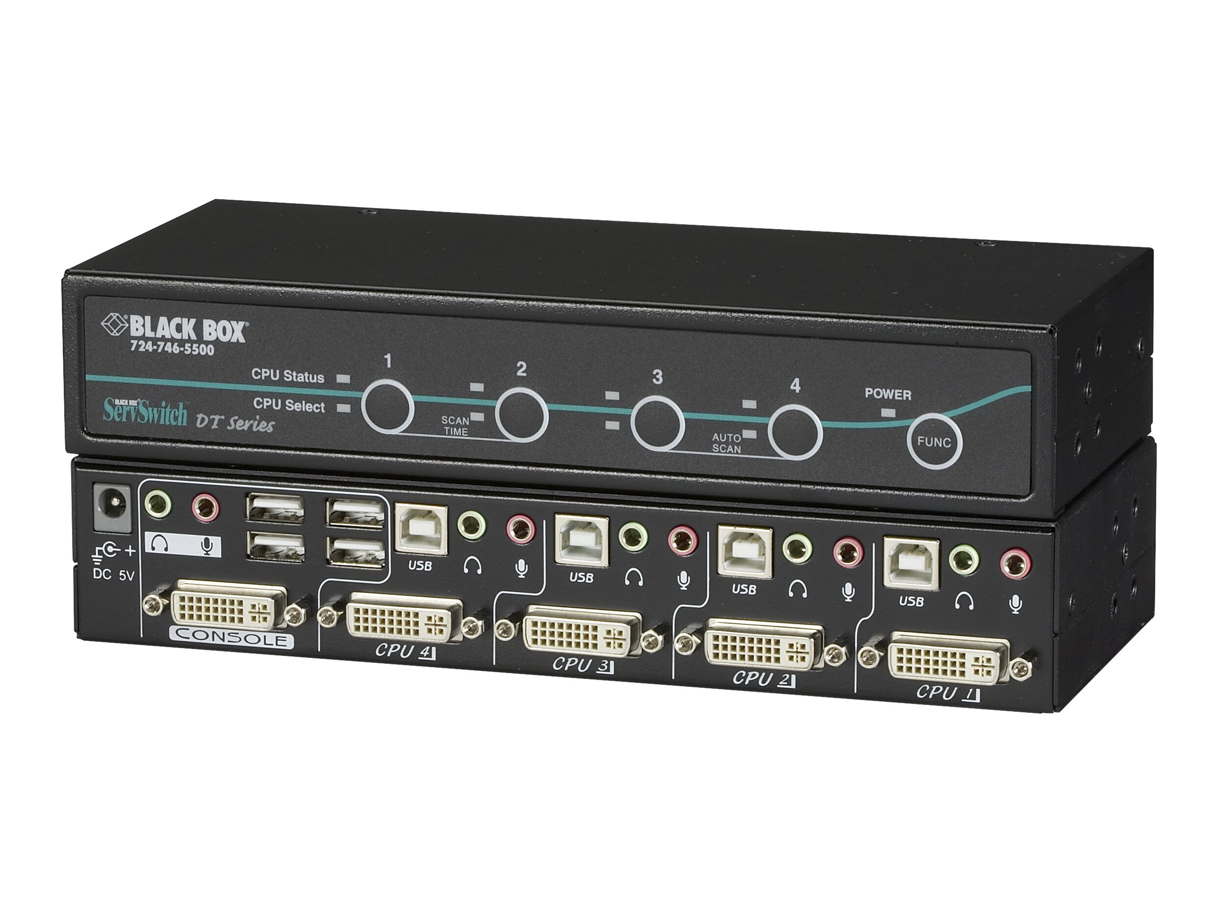 Black Box ServSwitch DT with USB 2.0 Transparent
