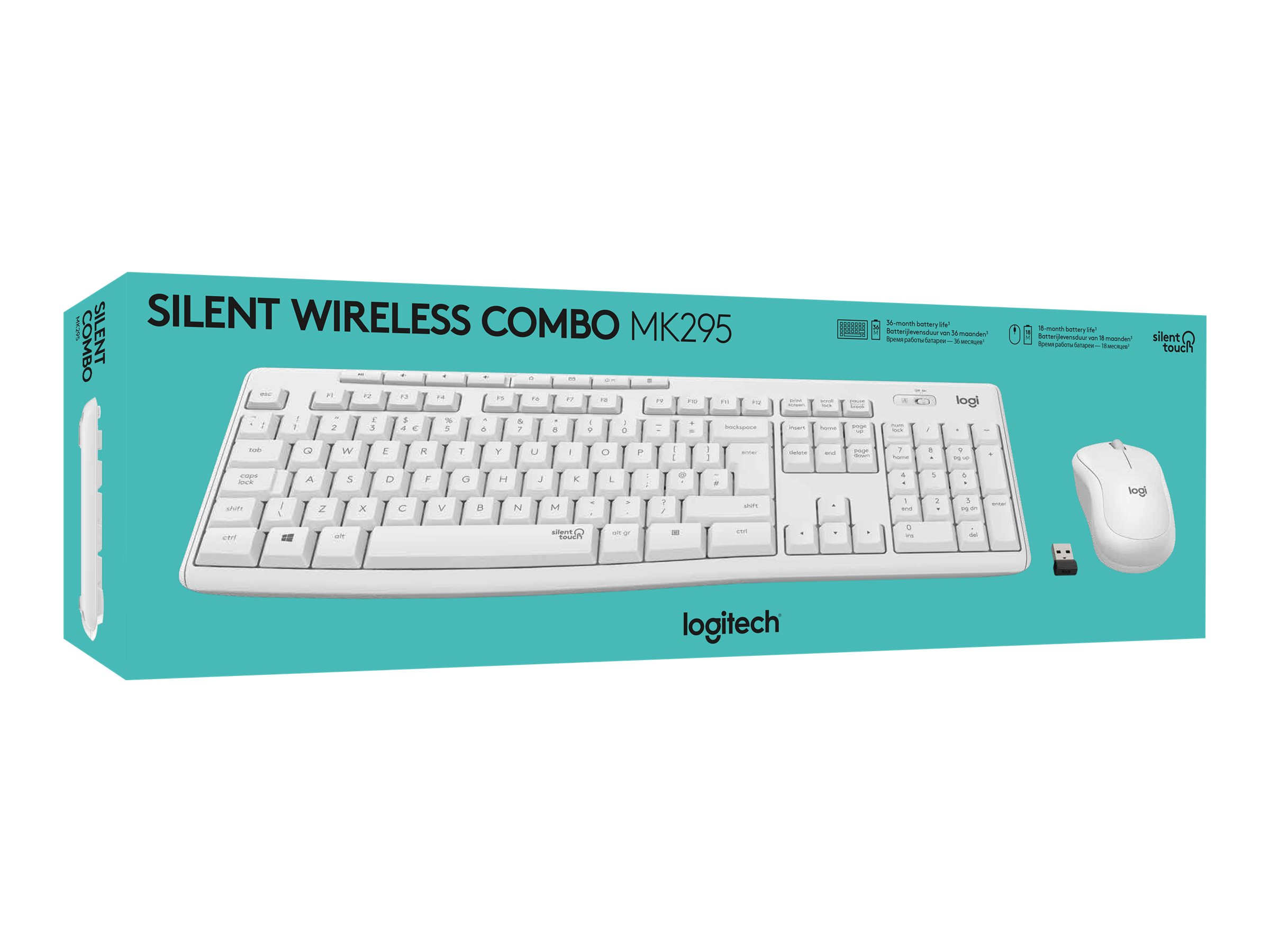 LOGI MK295 Silent Wireless Combo - White