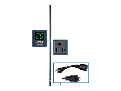 Eaton Tripp Lite Series PDU Metered 120V 20A 5-15/20R 36 Outlet L5-20P 72" Height 0URM