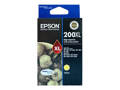 Epson DURABrite Ultra 200XL XL yellow original ink Product shot Front 79200