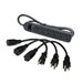 C2G 6-Outlet Surge Suppressor with (3) 1ft Outlet Saver Power Extension Cords