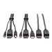 Eaton Tripp Lite Series Dual DisplayPort KVM Cable Kit 4K USB 3.5 mm Audio 3xM/3xM 10ft
