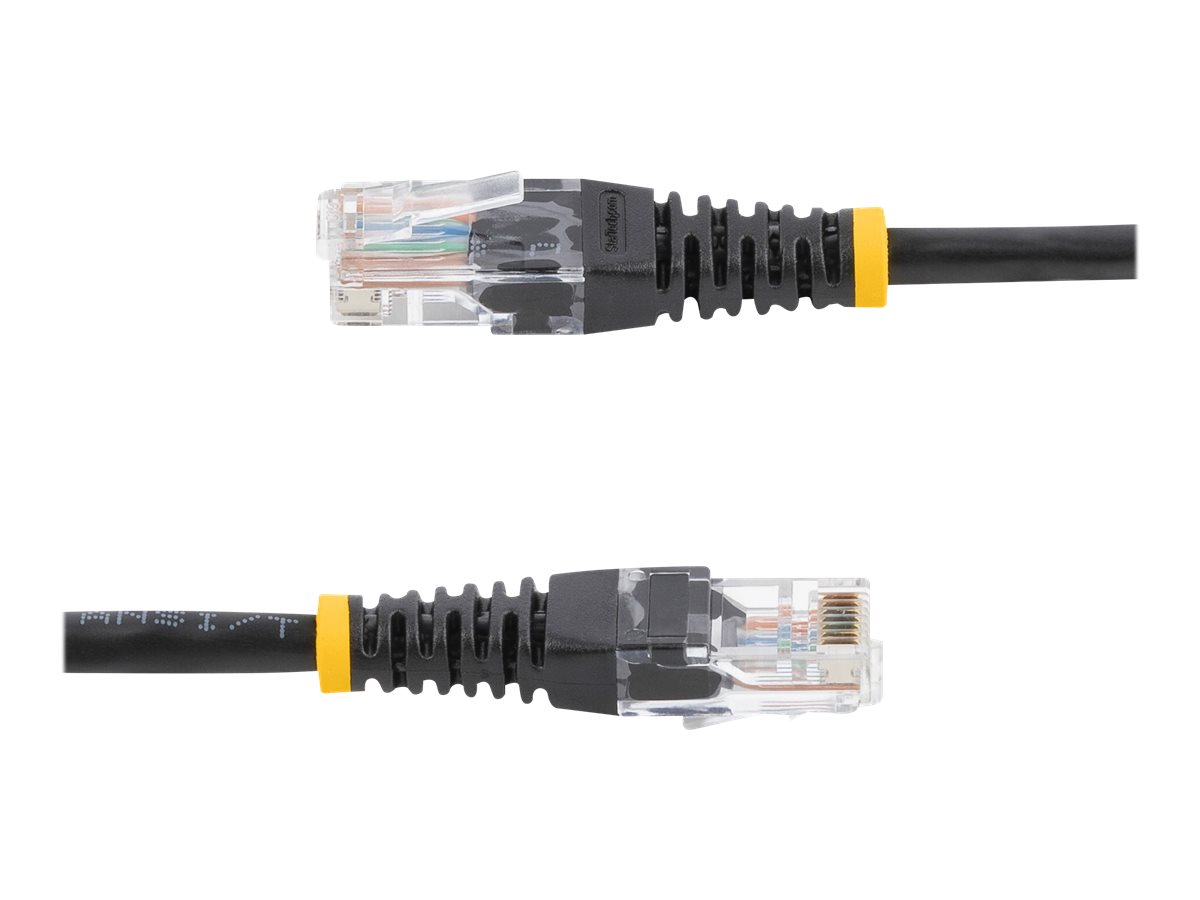 Startech 15m Black Cat5e / Cat 5 Molded Patch Cable patch cable 15 m Product shot Multi-angle 78950