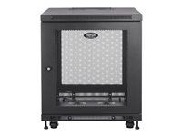Eaton Tripp Lite Series 12U Rack Enclosure Server Cabinet Doors & Sides 300lb Capacity - rack - 12U