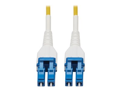 Eaton Tripp Lite Series 100G Duplex Singlemode 9/125 OS2 Armored Fiber Optic Cable (LC/LC Duplex M/M), LSZH, Yellow, 30 m (98.4 ft.)