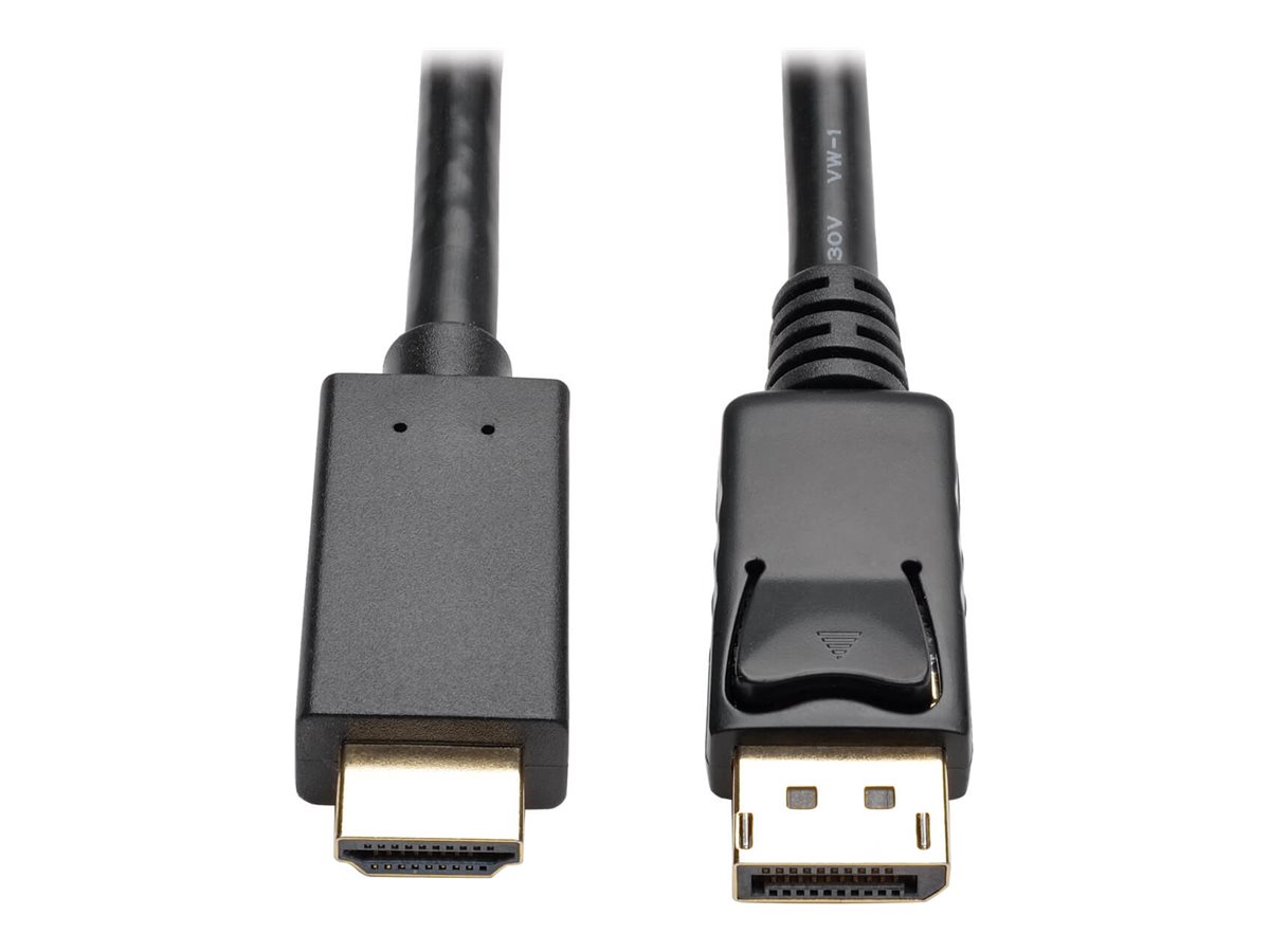 Tripp Lite 3ft DisplayPort to HDMI Adapter Active Converter with Latches DP 1.2 4K x 2K M/M 3'