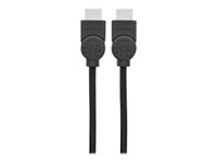 Manhattan HDMI Cable with Ethernet, 4K@30Hz (High Speed), 3m, Male to Male, Black, Ultra HD 4k x 2k, Fully Shielded, Gold Pla