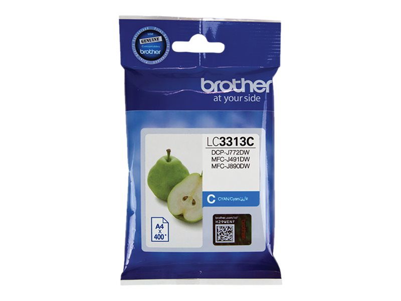 Brother LC3313C cyan original ink Package view Front 80460