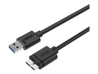 Unitek USB 3.0 USB-kabel 2m Sort