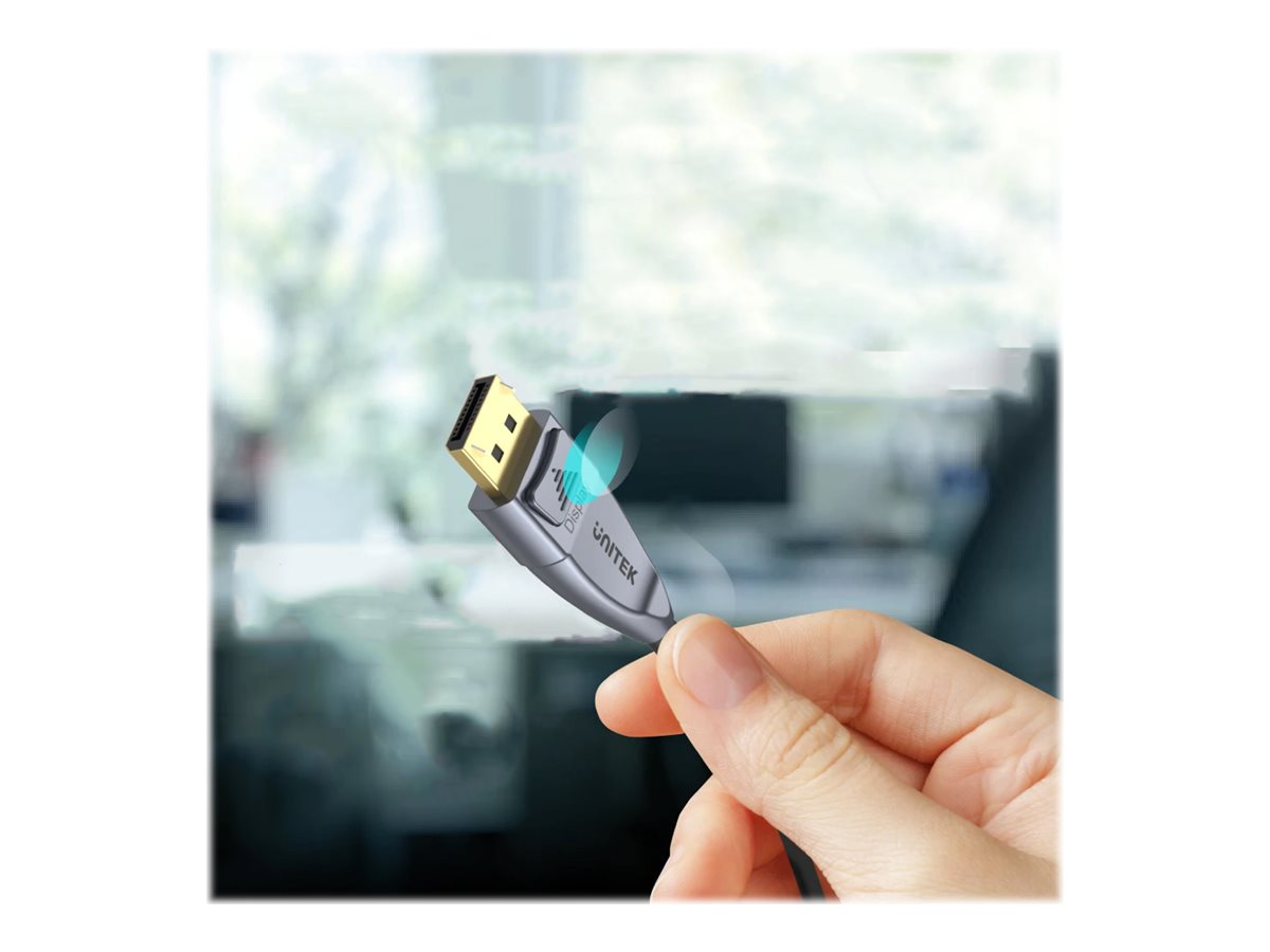 Unitek Ultrapro C1617GY DisplayPort cable DisplayPort to DisplayPort 15 Product shot Front 79650