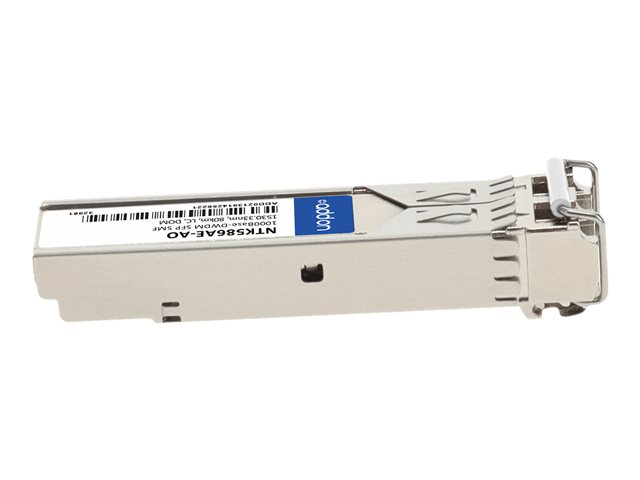 AddOn - Module transmetteur SFP (mini-GBIC) (equivalent a : Ciena NTK586AE) - 1GbE - 1000Base-DWDM - mode unique LC - jusqu'a 80 km - 1530.33 nm - Conformite TAA