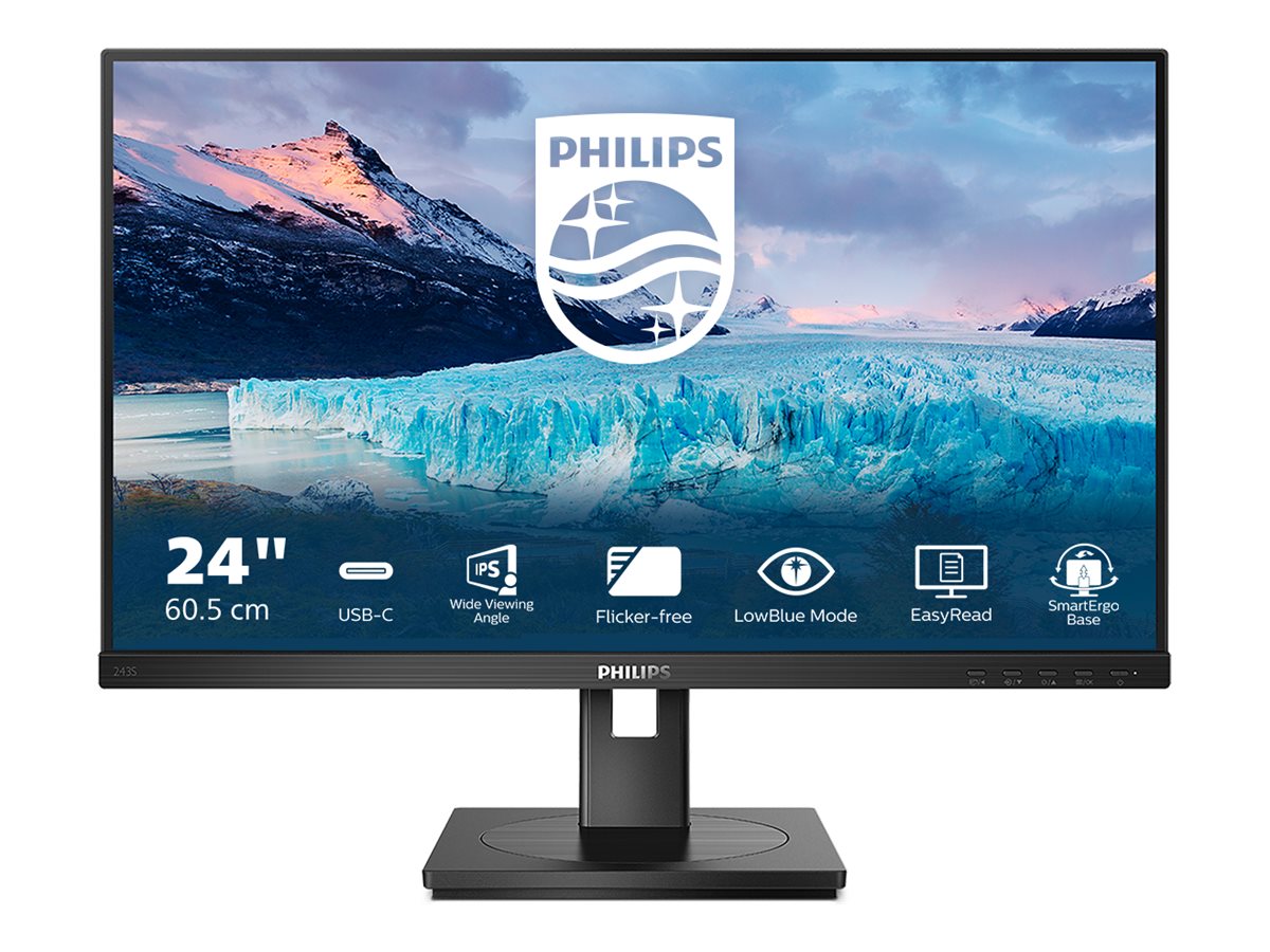 An image of Philips S-line 243S1 - LED monitor - Full HD (1080p) - 24"