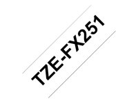 Ruban TZ flexible 24mm Noir/Blanc