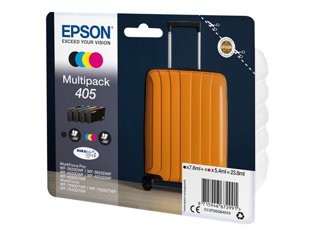 Image of Epson 405 Multipack - 4-pack - black, yellow, cyan, magenta - original - ink cartridge
