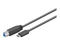 MicroConnect USB 3.1 Gen 1 USB Type-C kabel 1m Sort