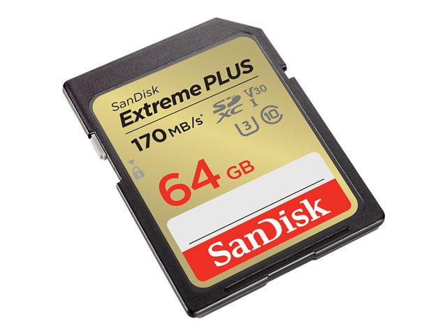 SANDISK Extreme Plus SDXC 64GB SDSDXW2-064G-GNCIN