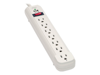 Eaton Tripp Lite Series Protect It! 7-Outlet Surge Protector, 25 ft. Cord, 1080 Joules, Diagnostic LED, Light Gray Housing