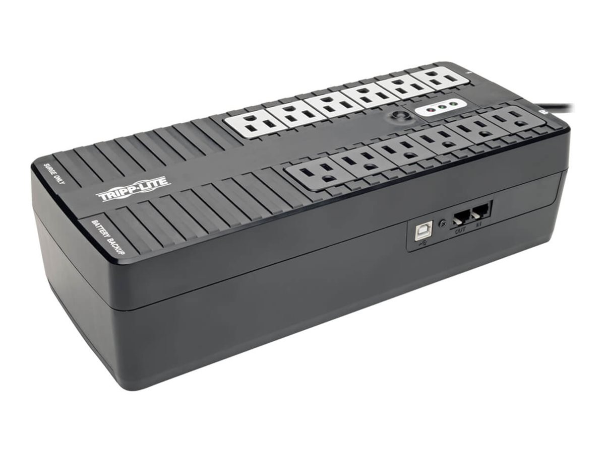 Tripp Lite UPS 750VA 450W Desktop Battery Back Up Compact 120V 50/60Hz USB RJ11 PC