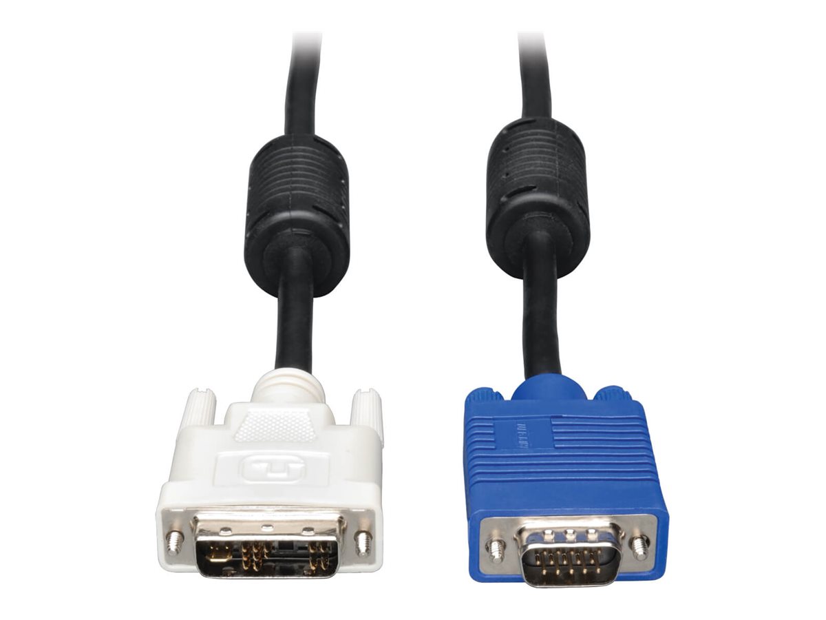 Tripp Lite 3ft DVI to VGA Monitor Cable Shielded with RGB High Resolution DVI-A to HD15 M/M 3'