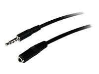 StarTech.com 2m 3.5mm 4 Position TRRS Headset Extension Cable - M/F - audio Extension Cable for iPhone (MUHSMF2M) Forlængerkabel til hovedsæt 2m
