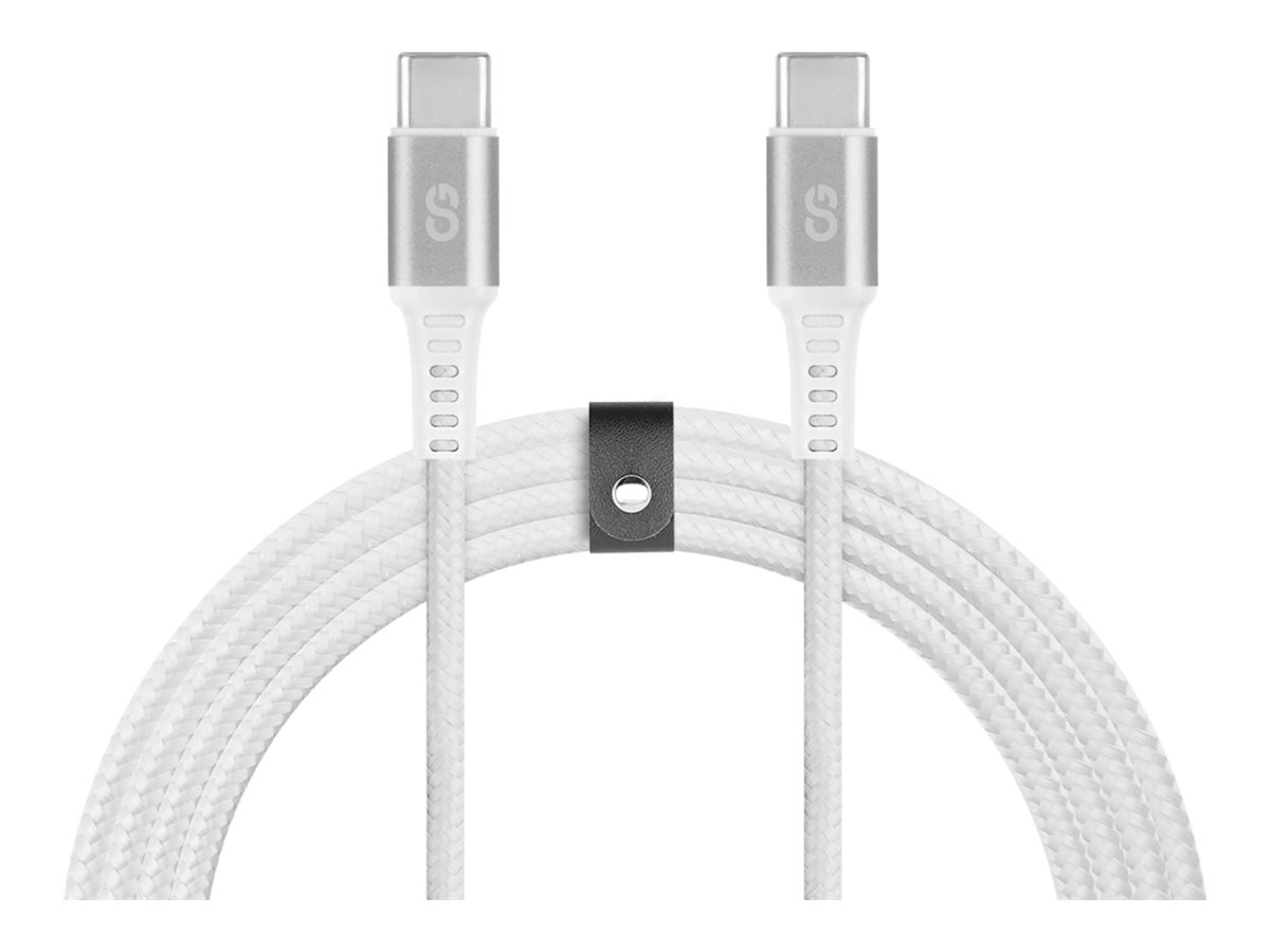 LOGiiX Piston Connect Braid ECO USB-C to USB-C Cable - Silver - 1.5m