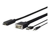 VivoLink Pro HDMI-kabel HDMI/VGA/audio/USB 5m Sort