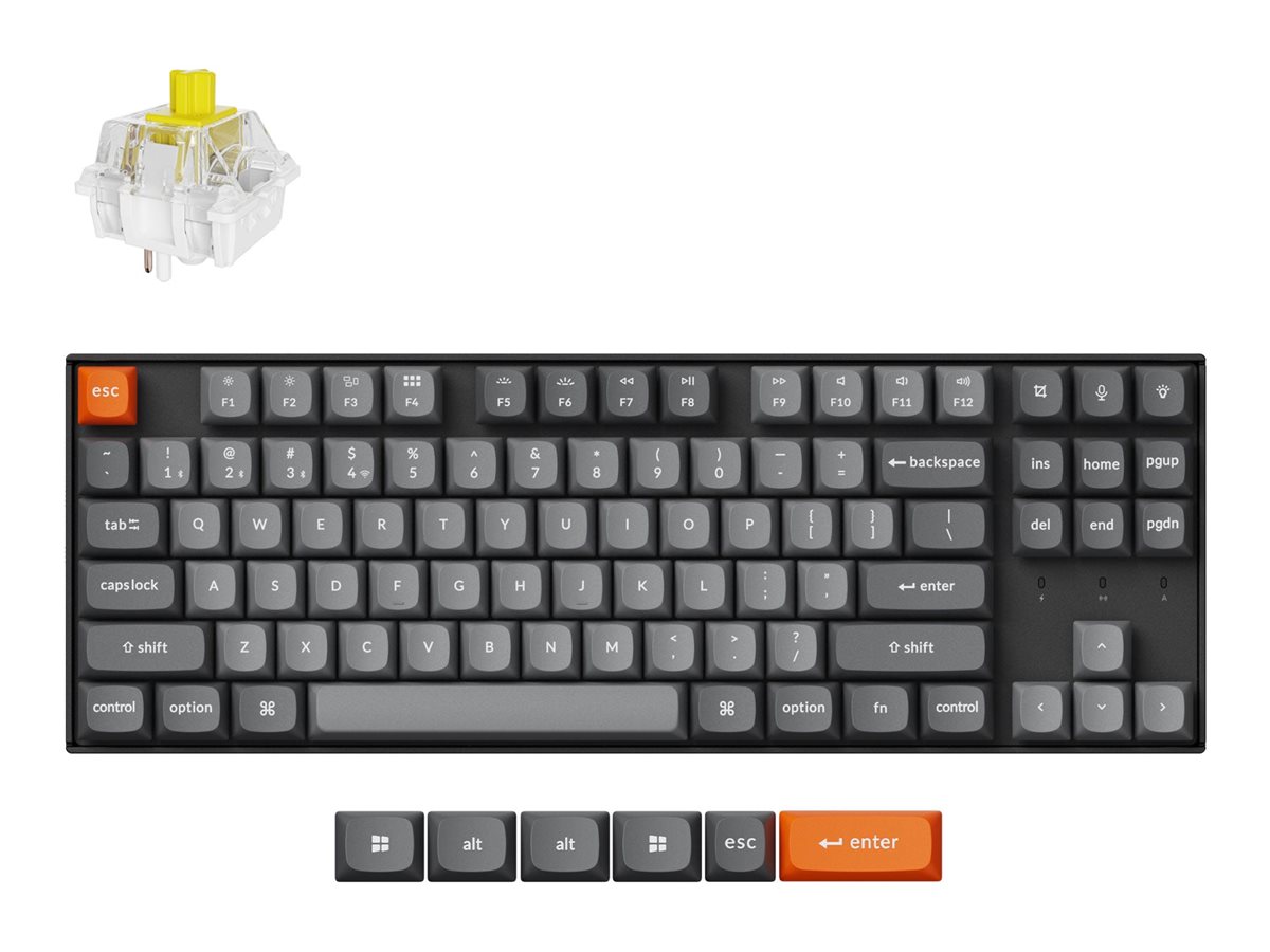 Keychron K8 MAX keyboard QMK  mechanical 80% Input Product shot Front 79800