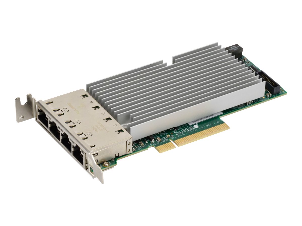 Supermicro AOC-STG-i4T, network adapter, PCIe 3.0 x8, 10Gb Ethernet x 4