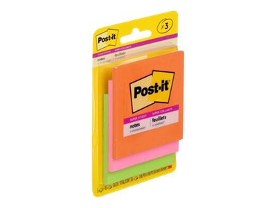 Post-it Super Sticky Energy Boost Collection Notes - 3 x 45 sheets