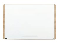 Rocada VISUALLINE - Whiteboard - vægmonterbar - 1000 x 1500 mm - stål - magnetisk - hvid (RAL 9003) - egeramme