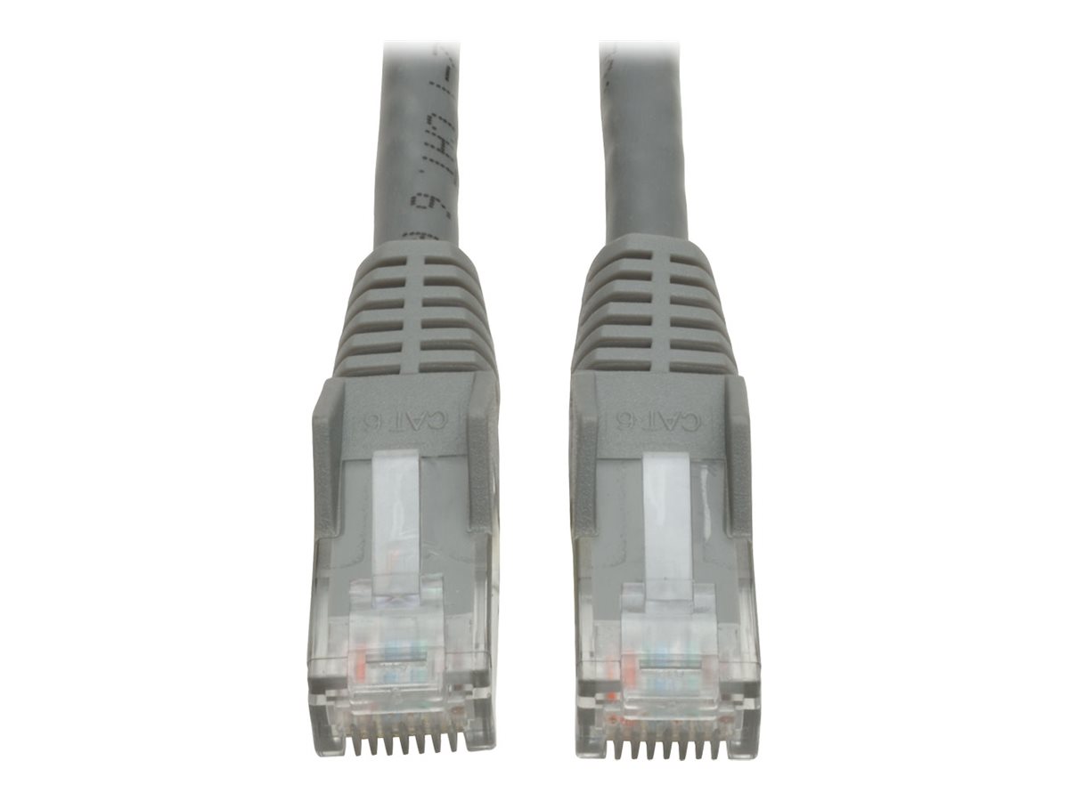 Tripp Lite Premium Cat6 Gigabit Snagless Molded UTP Patch Cable, 24 AWG, 550 MHz/1 Gbps (RJ45 M/M), Gray, 35 ft.