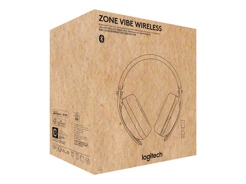 Logitech Zone Vibe Wireless - Micro-casque - circum-aural - Bluetooth