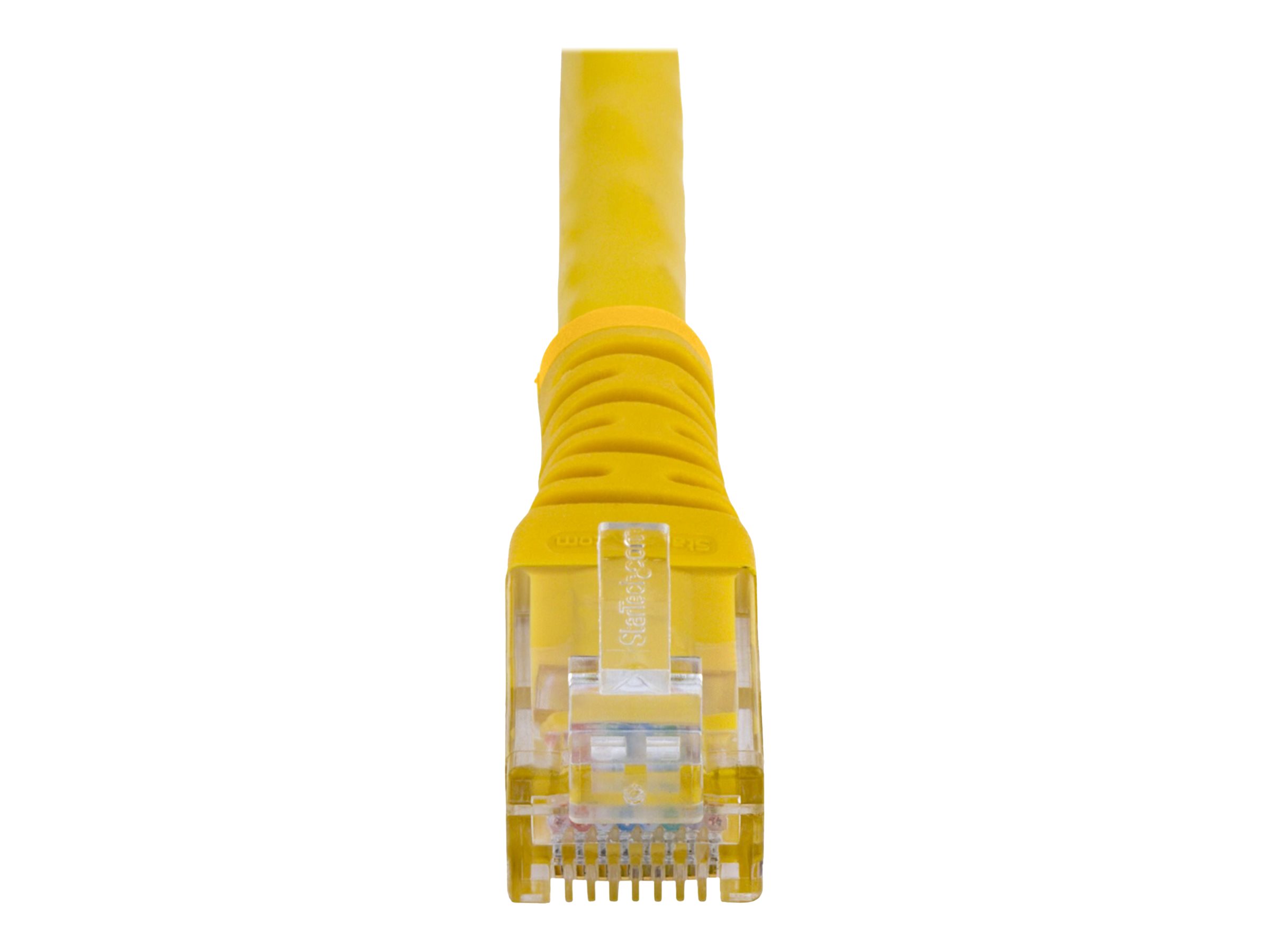 Startech 50ft CAT6 Ethernet Cable, 10 Gigabit Molded RJ45 650MHz 100W PoE Patch Cord, CAT 6 10GbE UTP Network Cable with Strain Relief, Yellow, Wiring is UL Certified/TIA