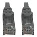 Tripp Lite Cat6a 10G Snagless Molded UTP Ethernet Cable (RJ45 M/M), PoE, Gray, 15 ft. (4.6 m)