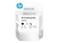 HP Printerhoved-udskiftningssæt Blækprinter Farve (cyan, magenta, gul) Pigmenteret sort 3YP61AE