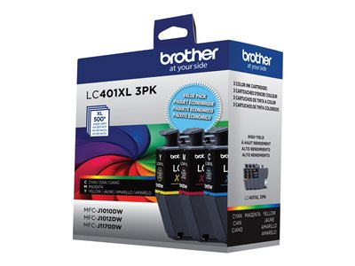 Brother LC401XL 3PK - 3-pack