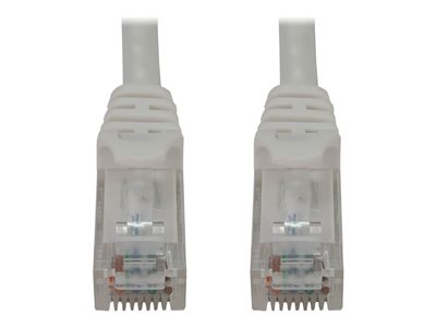 Eaton Tripp Lite Series Cat6a 10G Snagless Molded UTP Ethernet Cable (RJ45 M/M), PoE, White, 1 ft. (0.3 m)
