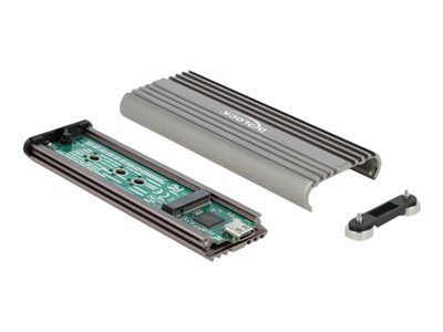 DELOCK Ext Gehäuse M.2 NVMe PCIe SSD USB Type-C Bu werkzeugf - 42001