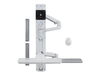 Ergotron LX Wall Mount System mounting kit - Patented Constant Force Technology - for LCD display / keyboard / mouse - white